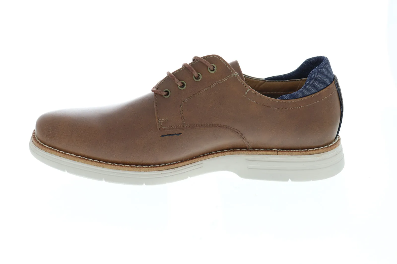 GBX Hatch 137804 Men's Brown Leather Lace-Up Oxfords with Plain Toe