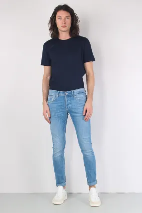 George Light Wash Basic Clean Denim Jeans