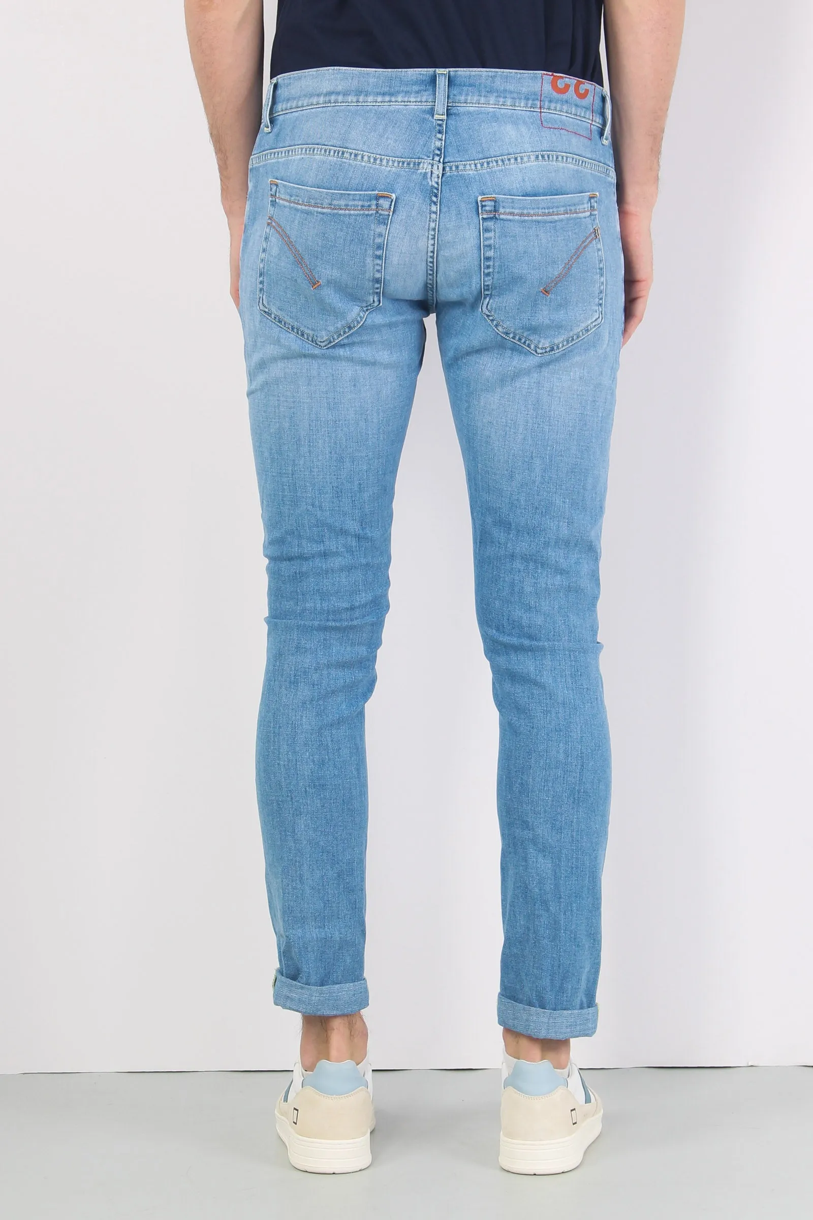 George Light Wash Basic Clean Denim Jeans