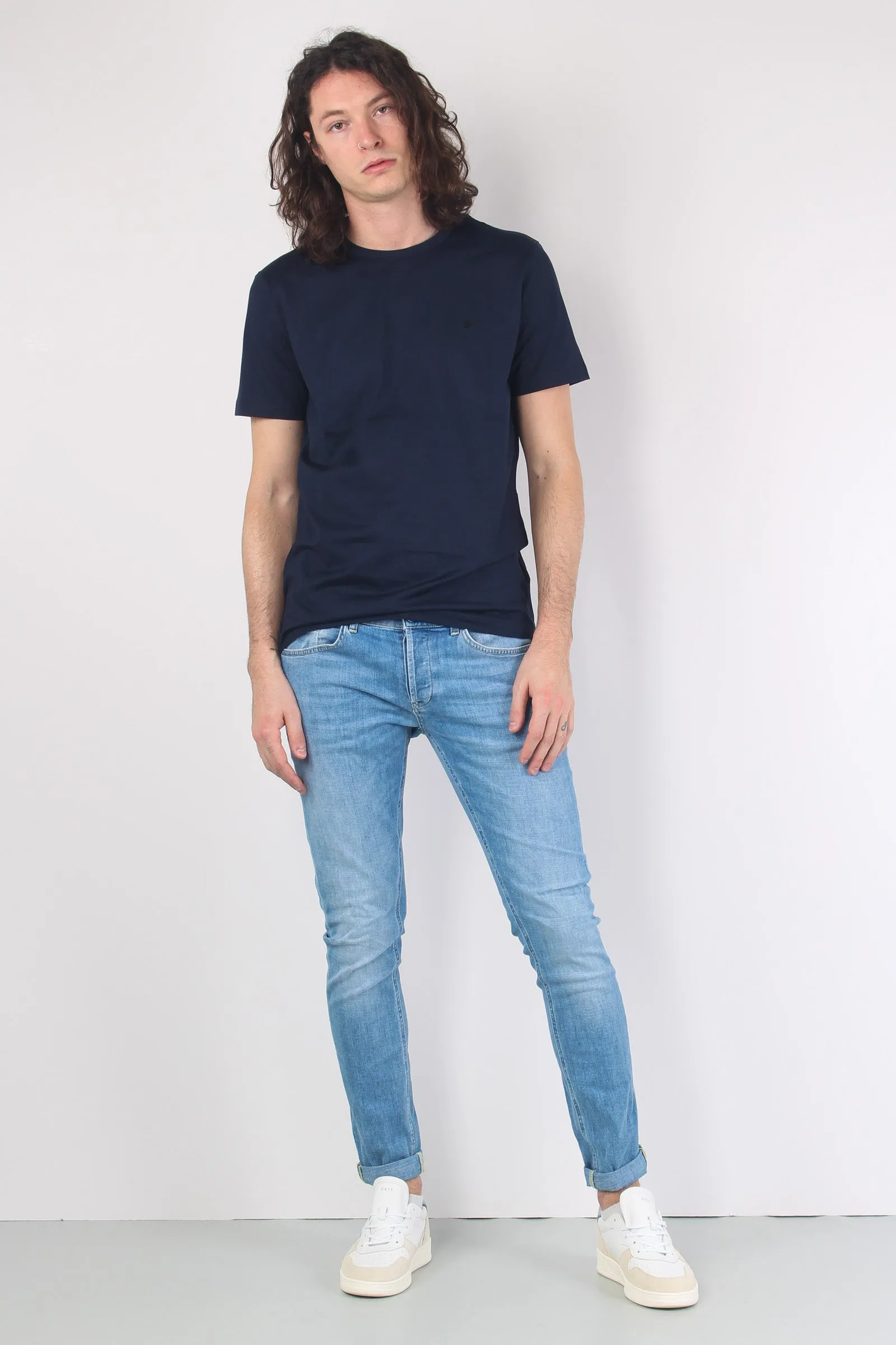 George Light Wash Basic Clean Denim Jeans