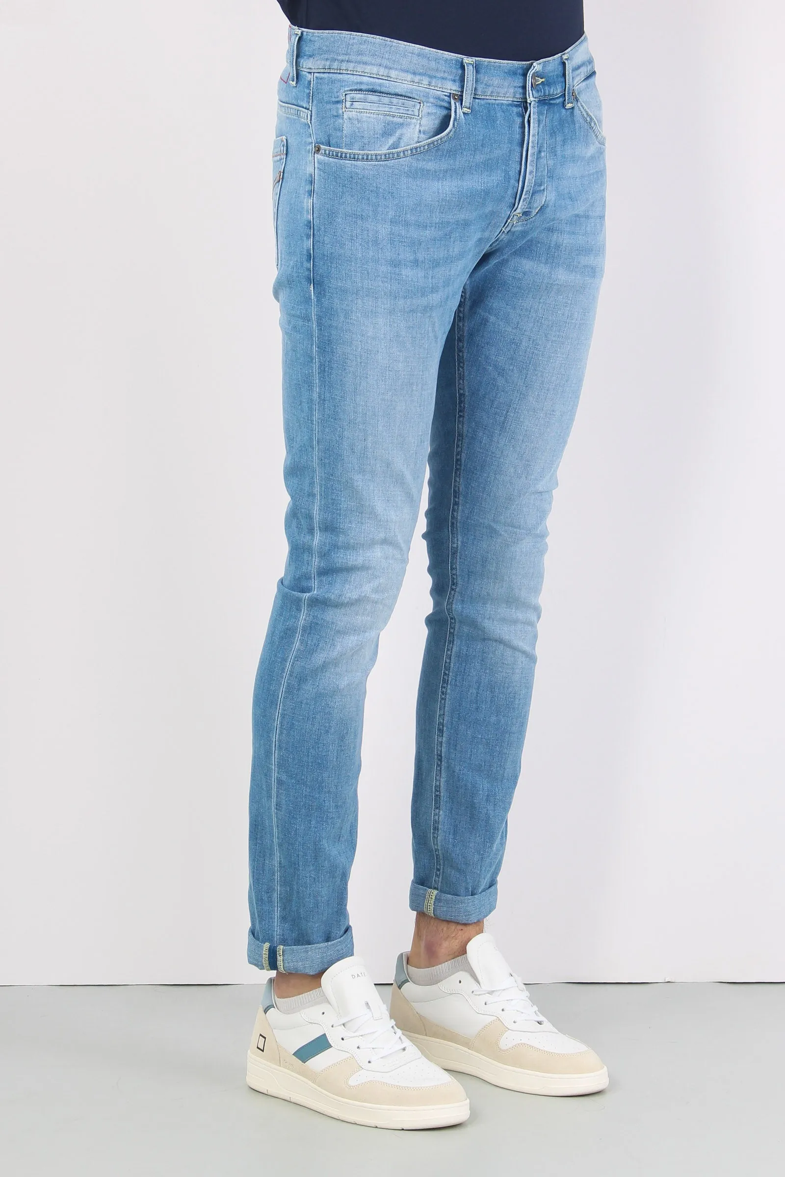 George Light Wash Basic Clean Denim Jeans