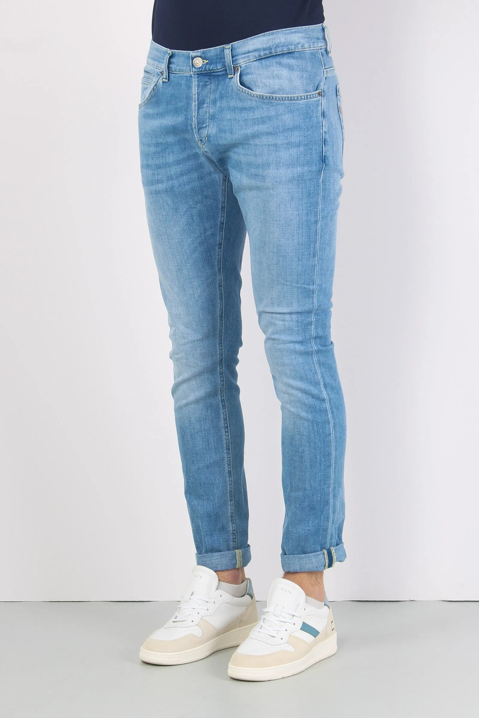 George Light Wash Basic Clean Denim Jeans