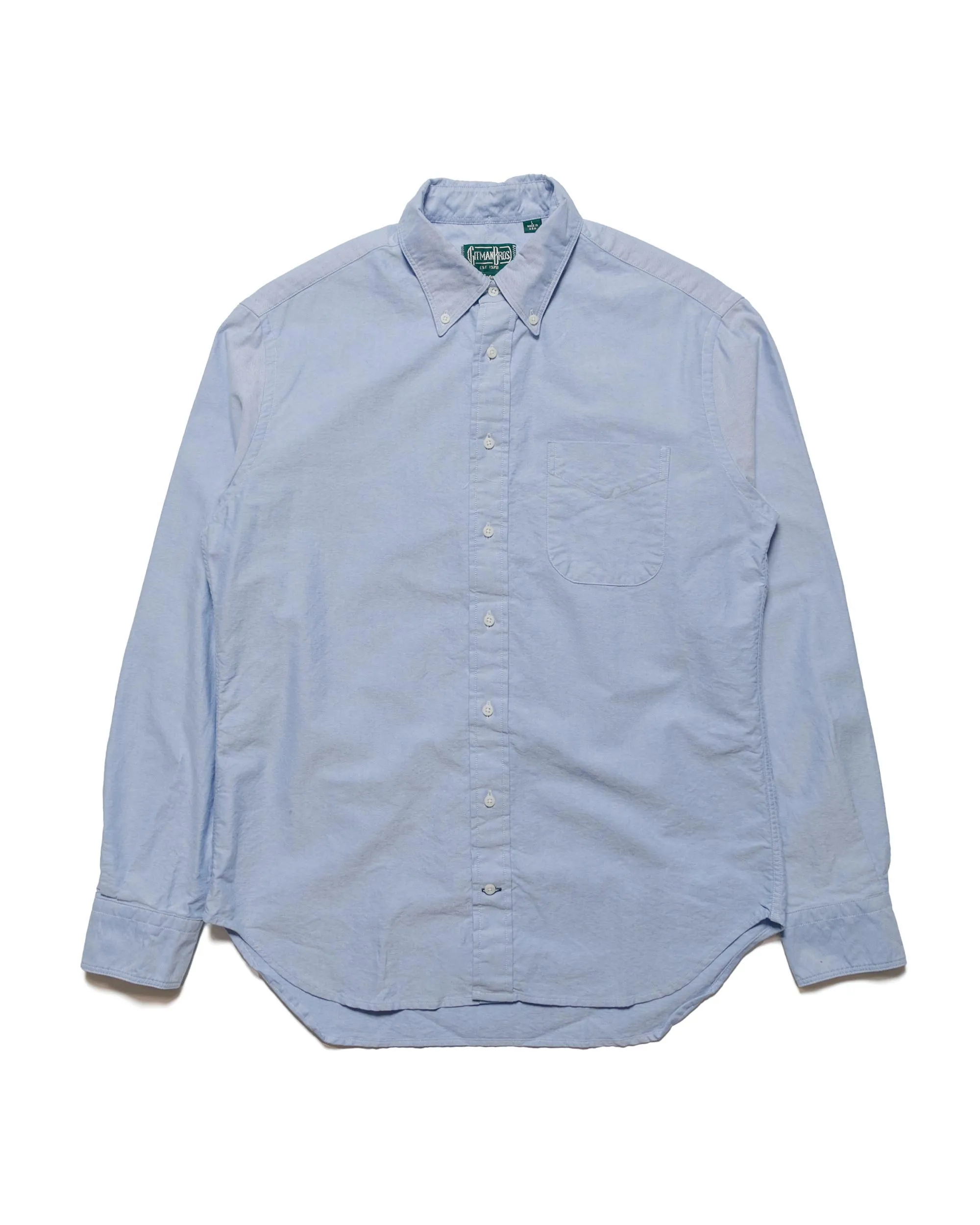 Gitman Vintage Bros. Blue Oxford Long Sleeve Shirt