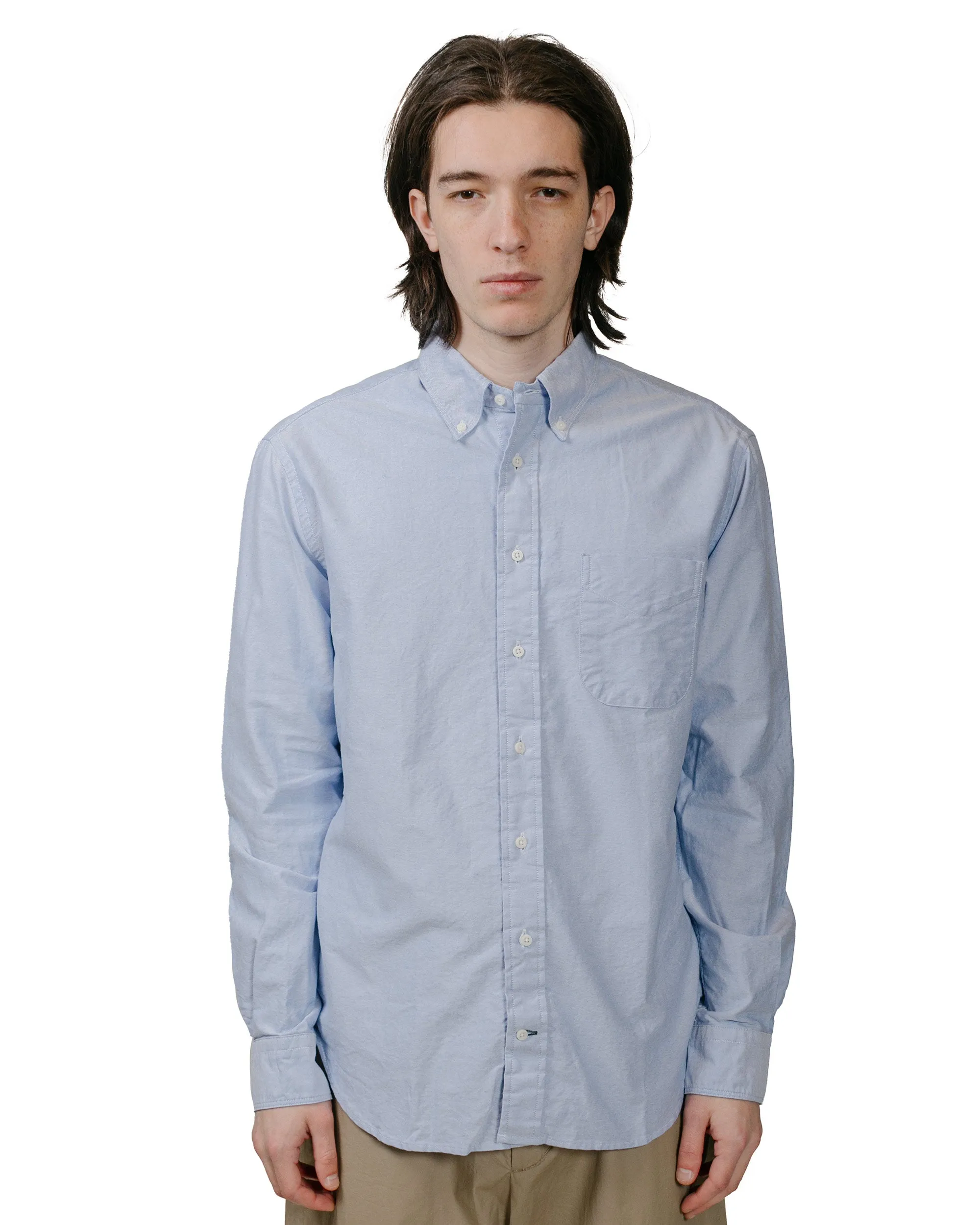 Gitman Vintage Bros. Blue Oxford Long Sleeve Shirt