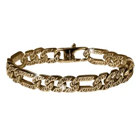 Gold Figaro Men's Bracelet