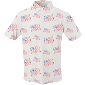 Golf Flag Men's Polo