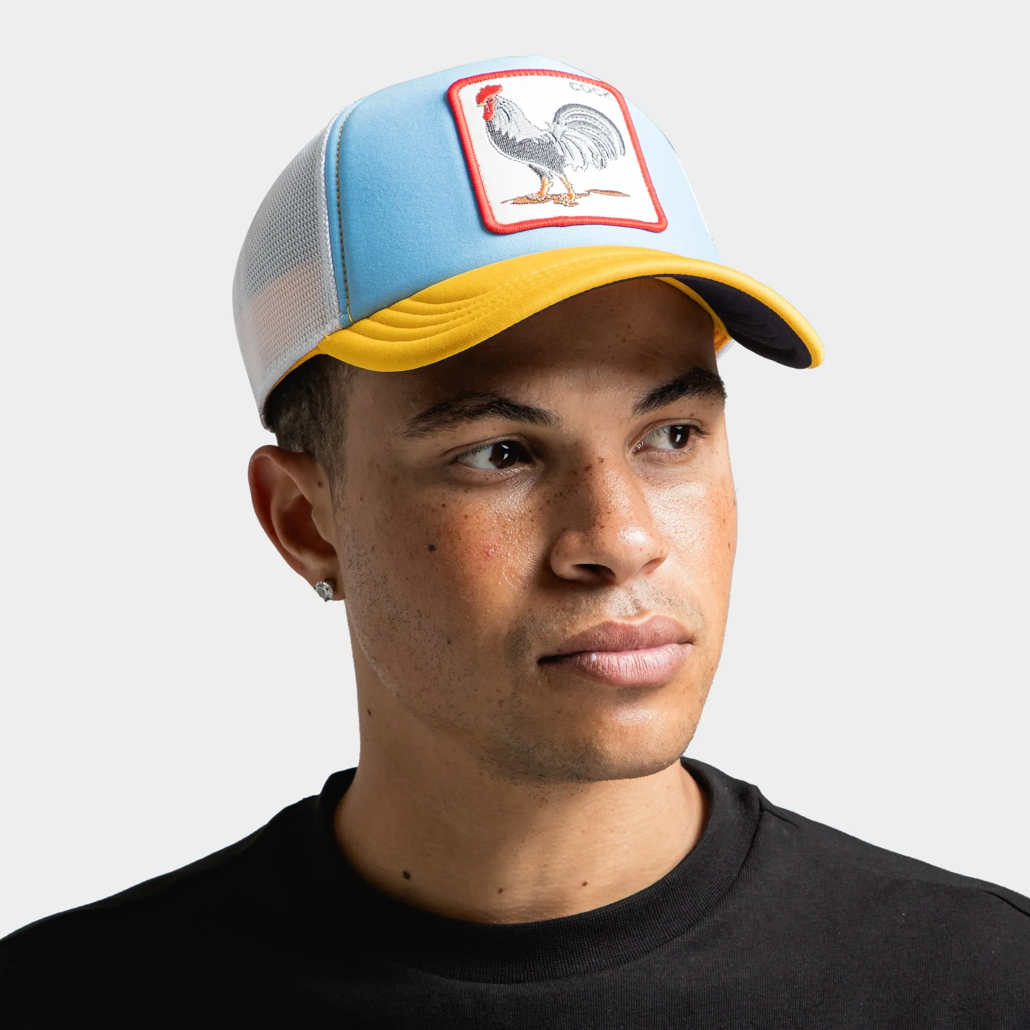 Goorin Bros The First Cock Trucker Hat / Blue