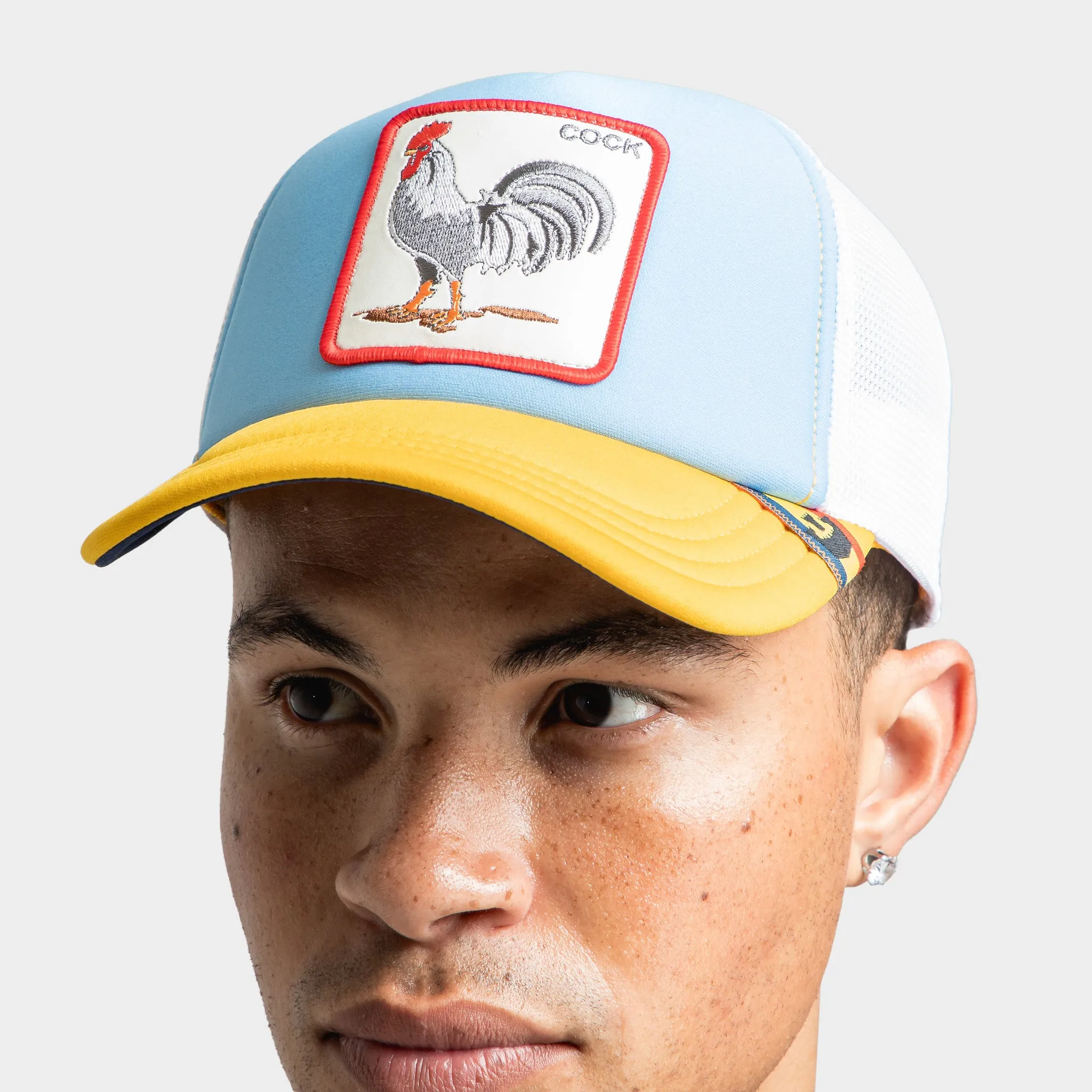 Goorin Bros The First Cock Trucker Hat / Blue