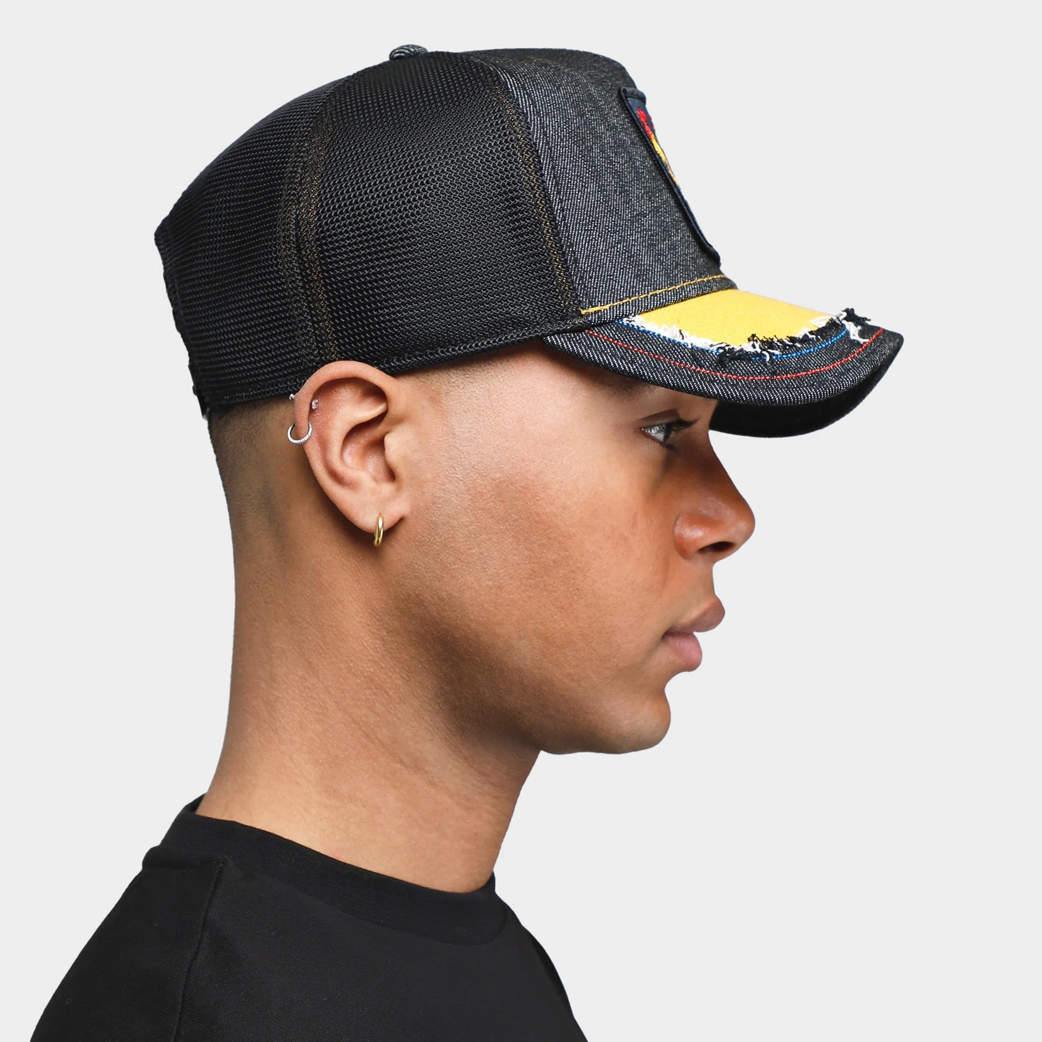 Goorin Bros. The Silky Cock Trucker Hat Black / Denim