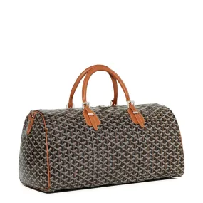 Goyard Boston 50 Black Tan Bag