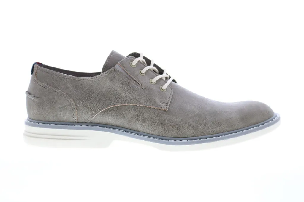 Gray Men's Plain Toe Derby Oxfords