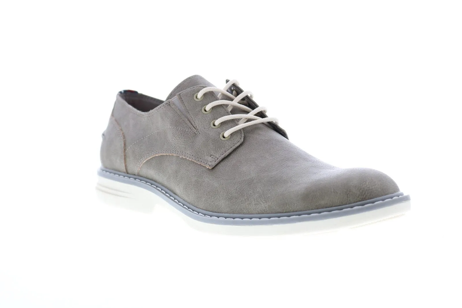 Gray Men's Plain Toe Derby Oxfords