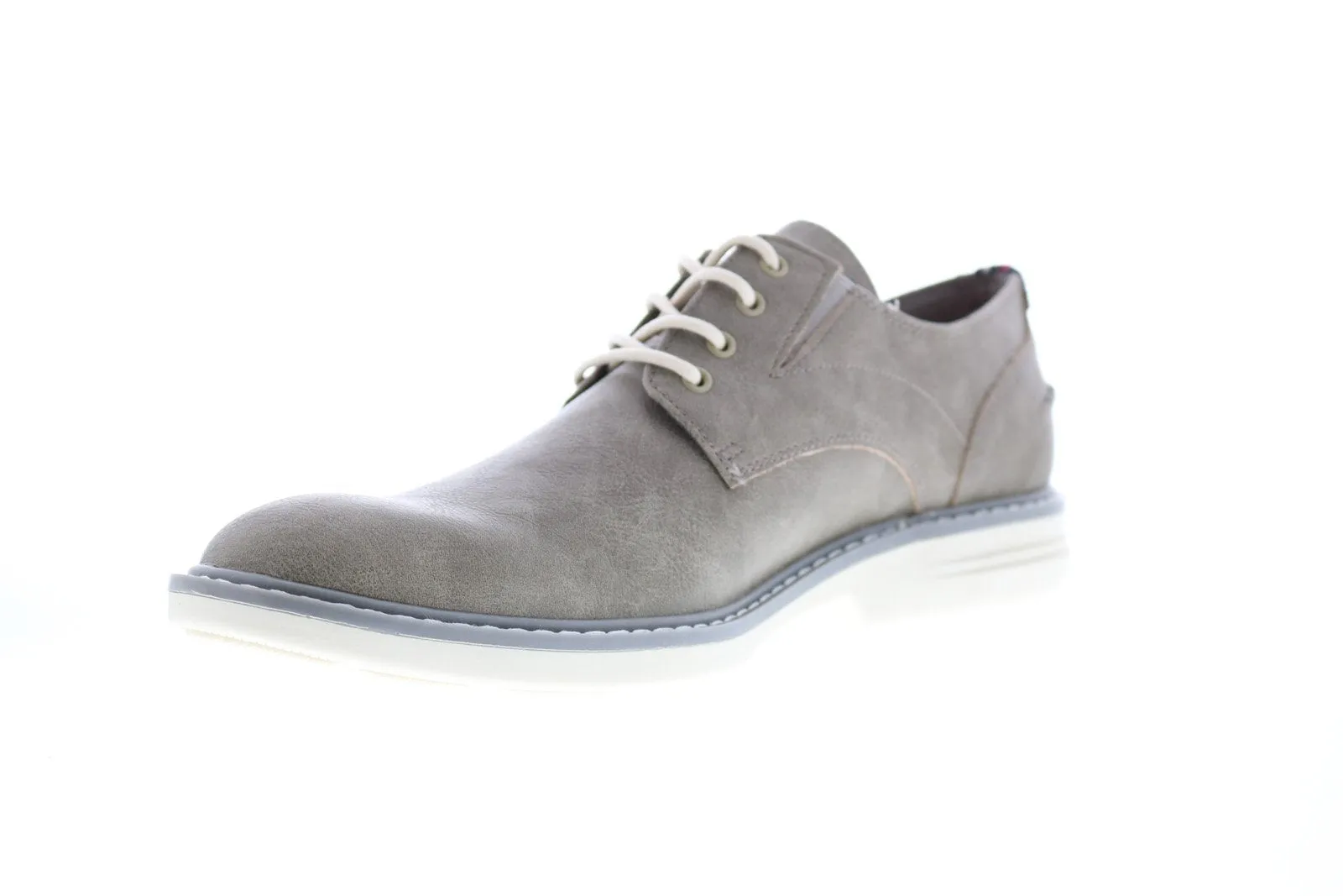 Gray Men's Plain Toe Derby Oxfords