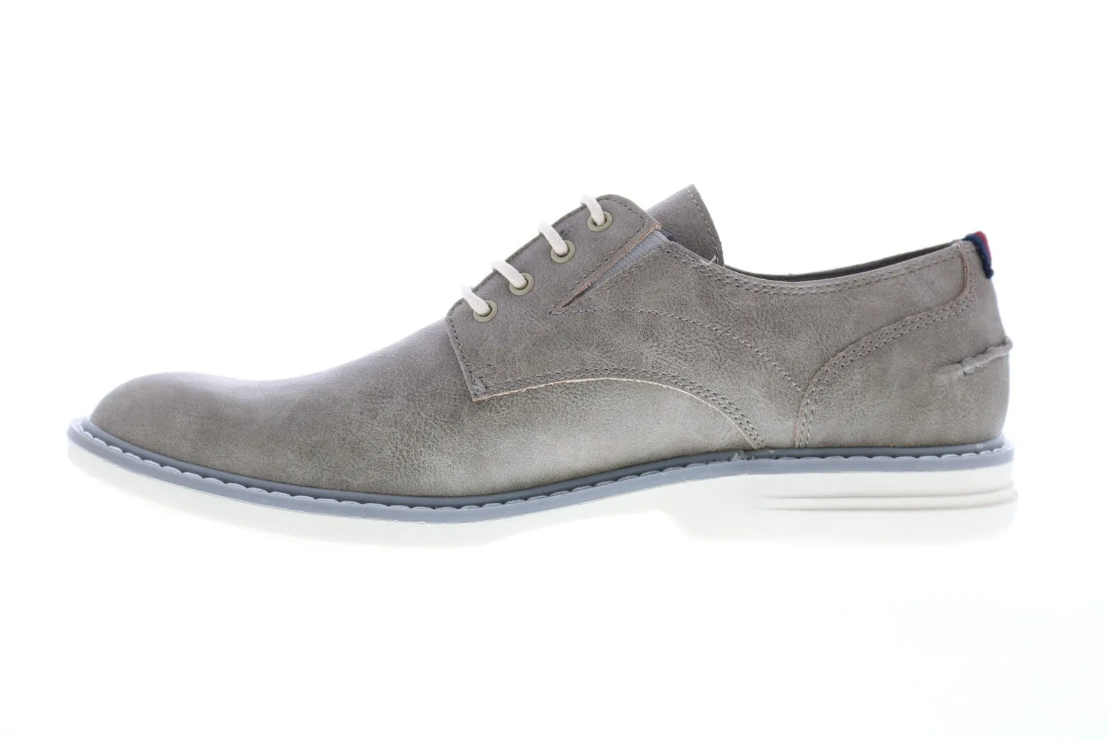 Gray Men's Plain Toe Derby Oxfords