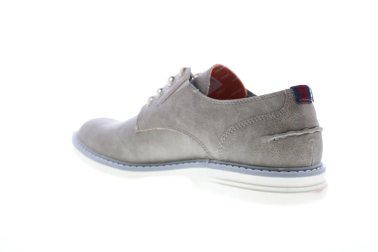 Gray Men's Plain Toe Derby Oxfords