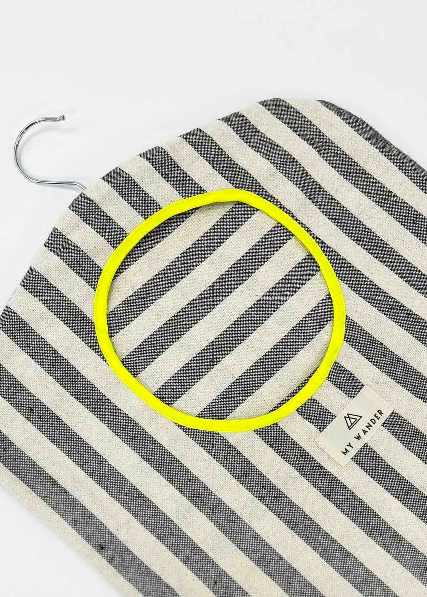 Gray Stripes Dirty Clothes Bag Travel