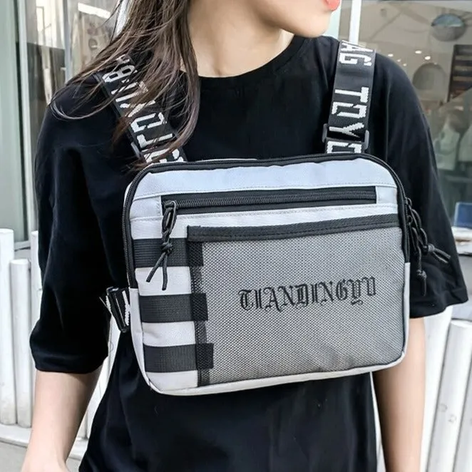 Grey Large Chest Bag