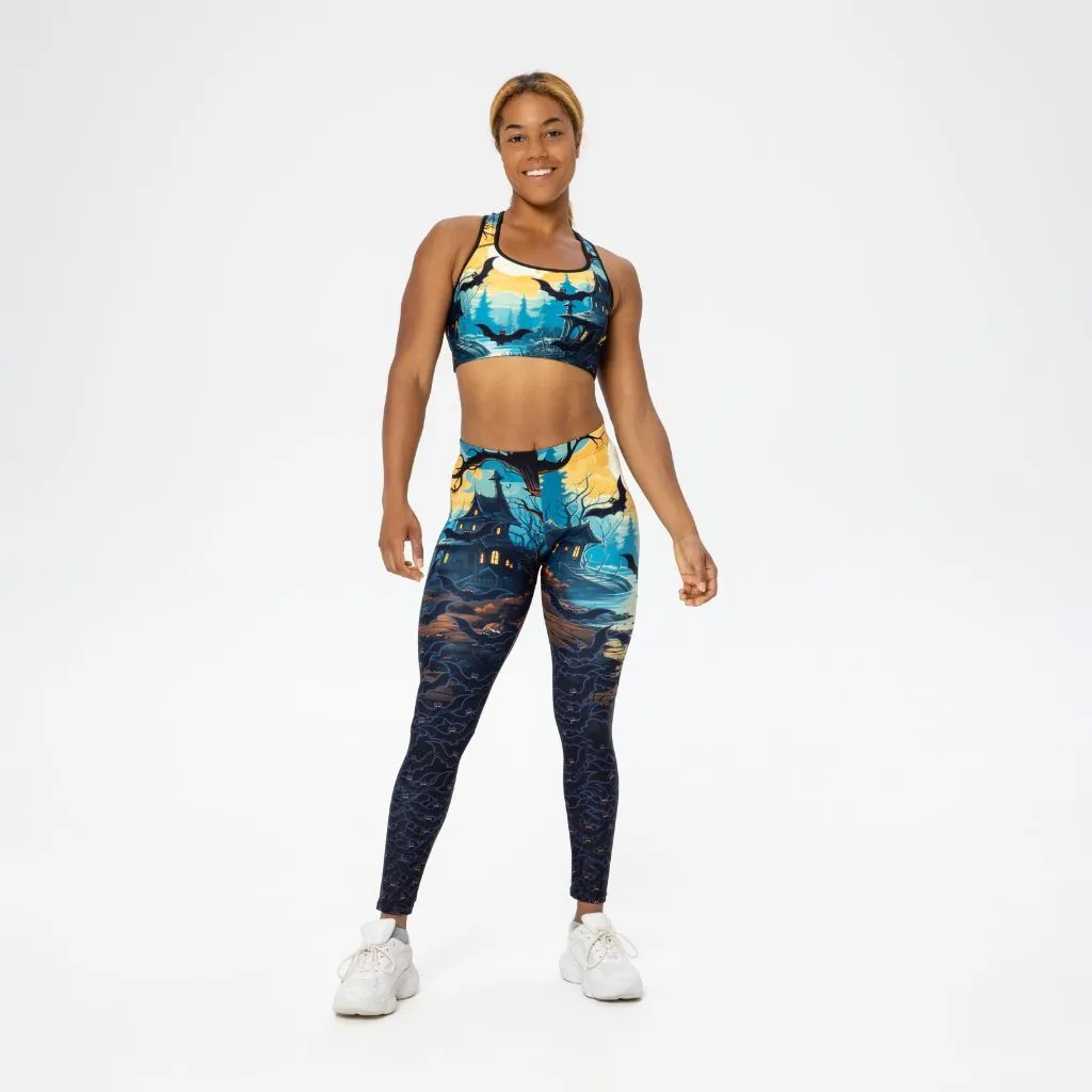 Halloween Bats Sports Bra