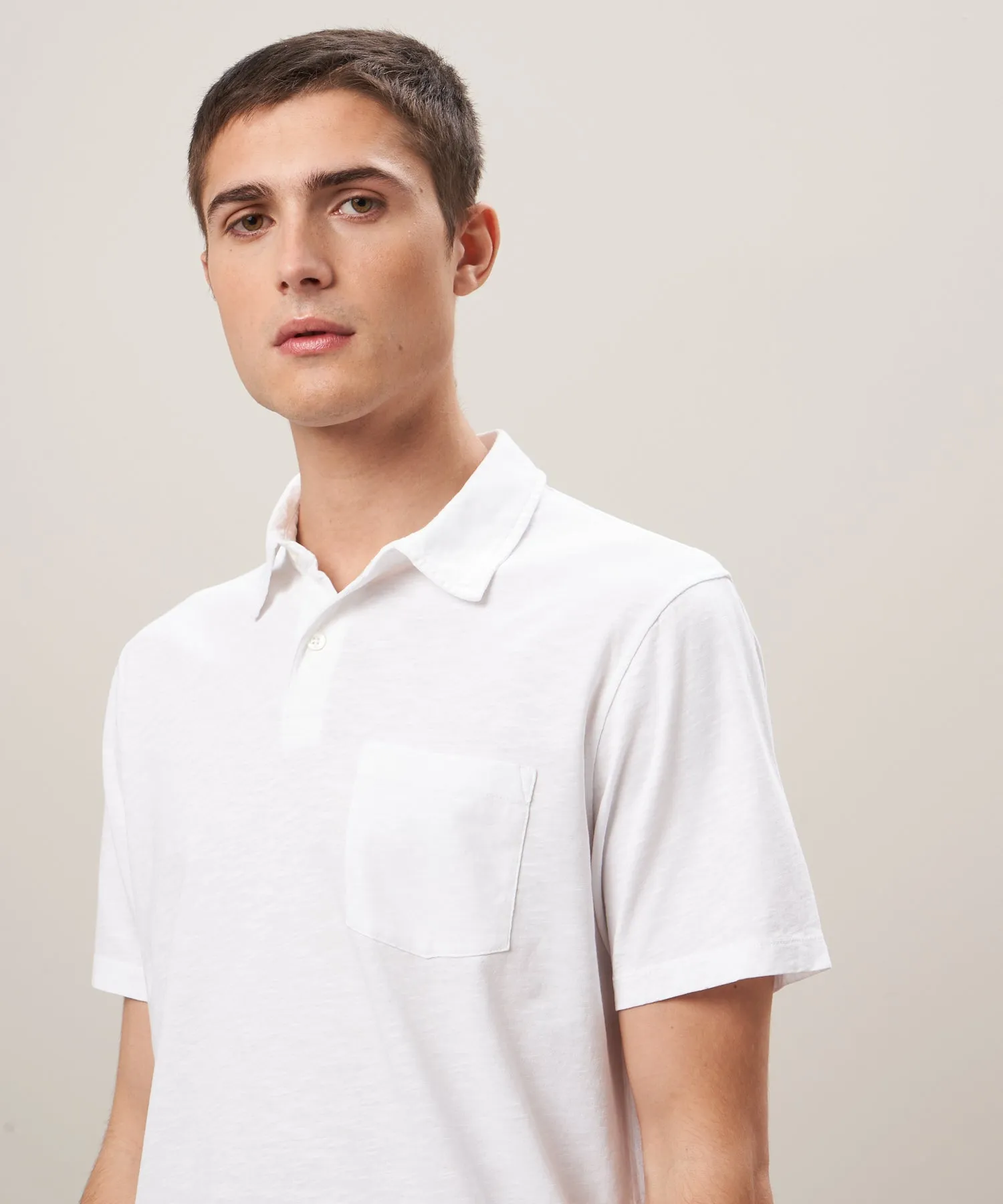 Hartford White Jersey Polo