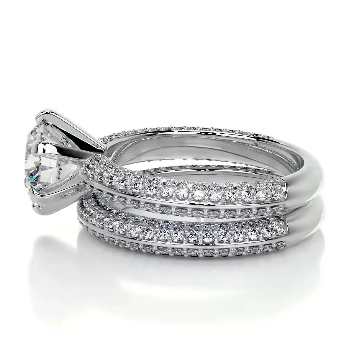 Haven Diamond Bridal Set -14K White Gold