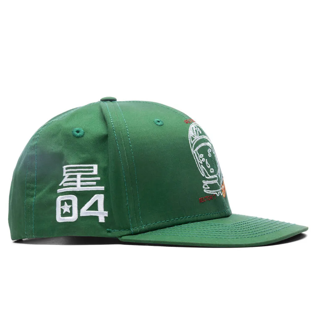 Helmet Track Snapback Hat Garden Green