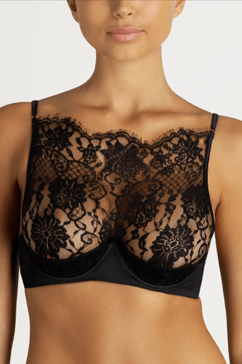 High Neck Balconette Bra