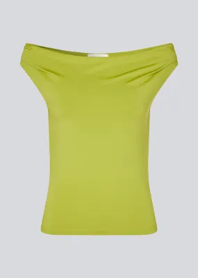 HimaMD off-shoulder top - Golden Lime