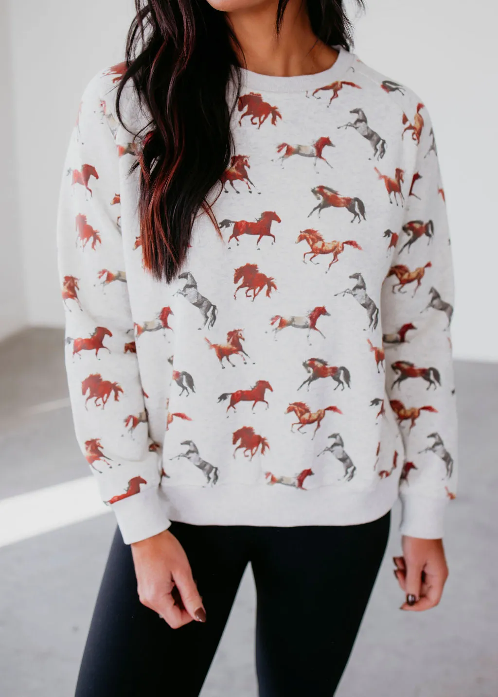 Horse Print Sweatshirt