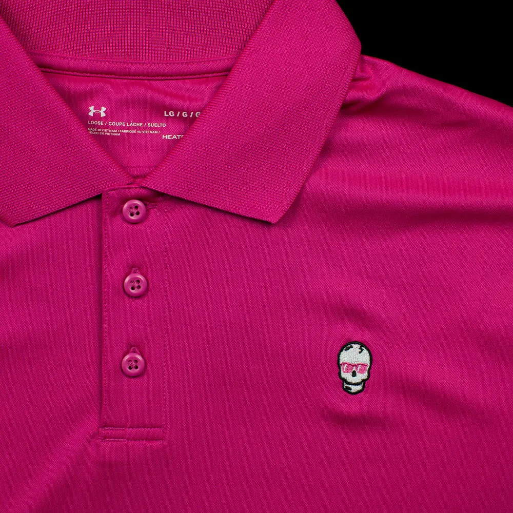 Hot Pink Skull Polo