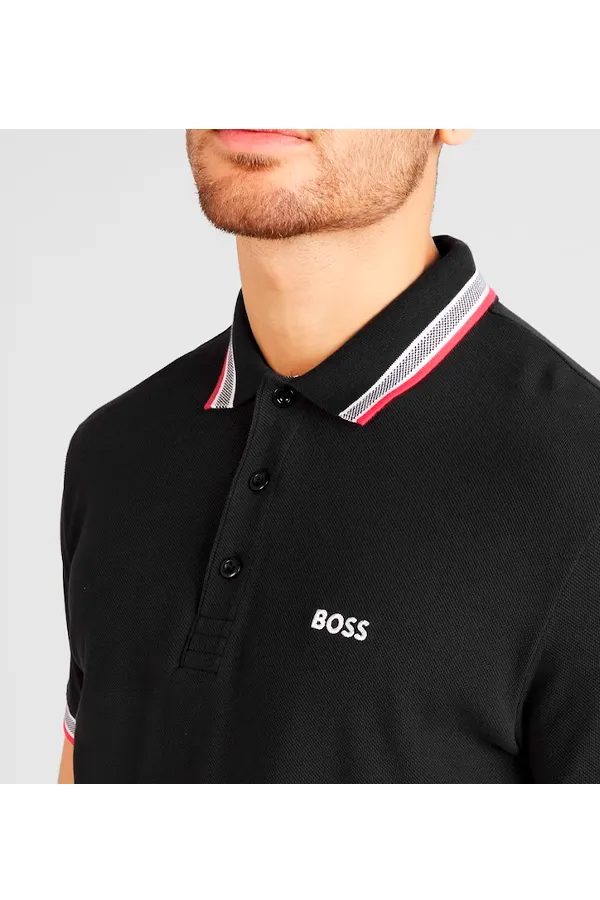 Hugo Boss Coal Contrast Paddy Polo