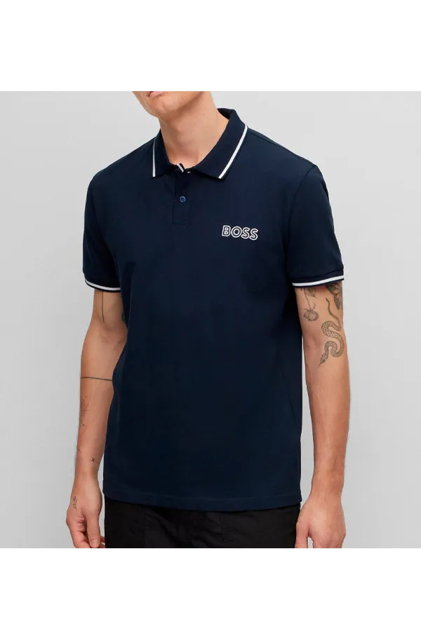 Hugo Boss Navy Polo Pelogox