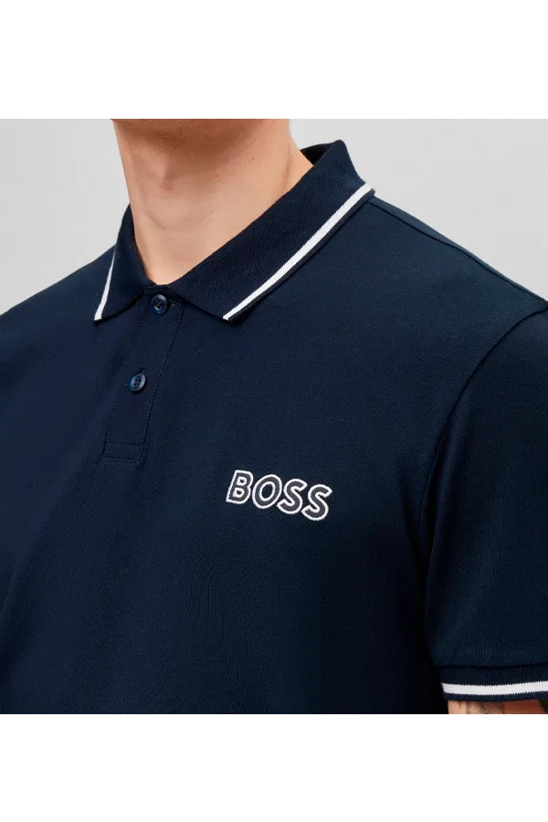 Hugo Boss Navy Polo Pelogox