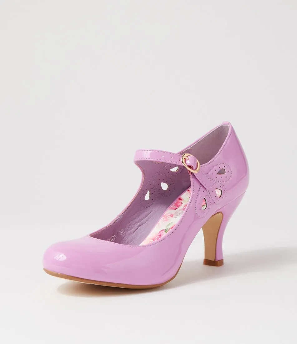 I LOVE BILLY Mendy Orchid Patent Pu Mary Jane Heels