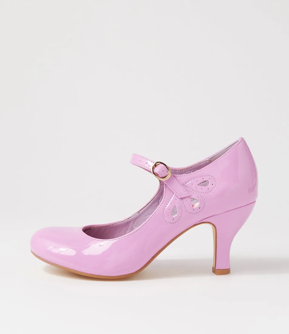 I LOVE BILLY Mendy Orchid Patent Pu Mary Jane Heels