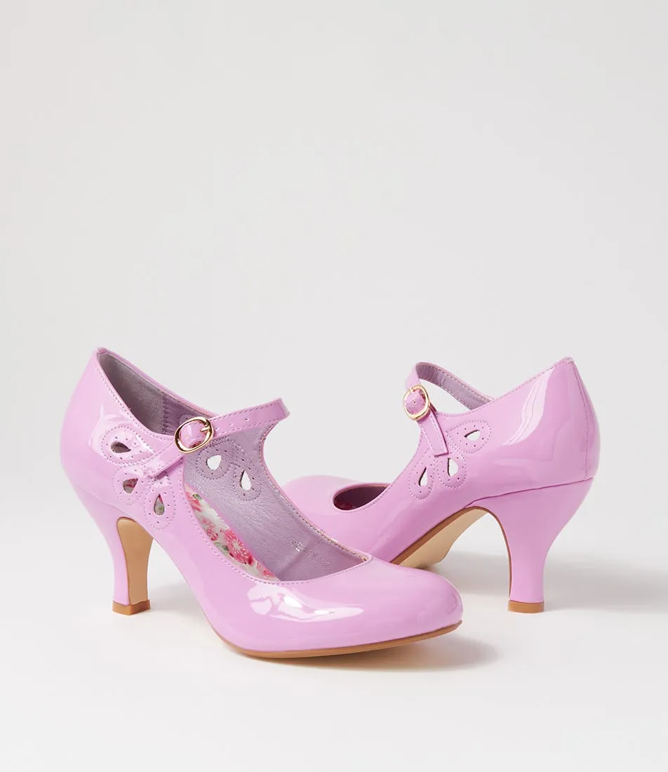 I LOVE BILLY Mendy Orchid Patent Pu Mary Jane Heels