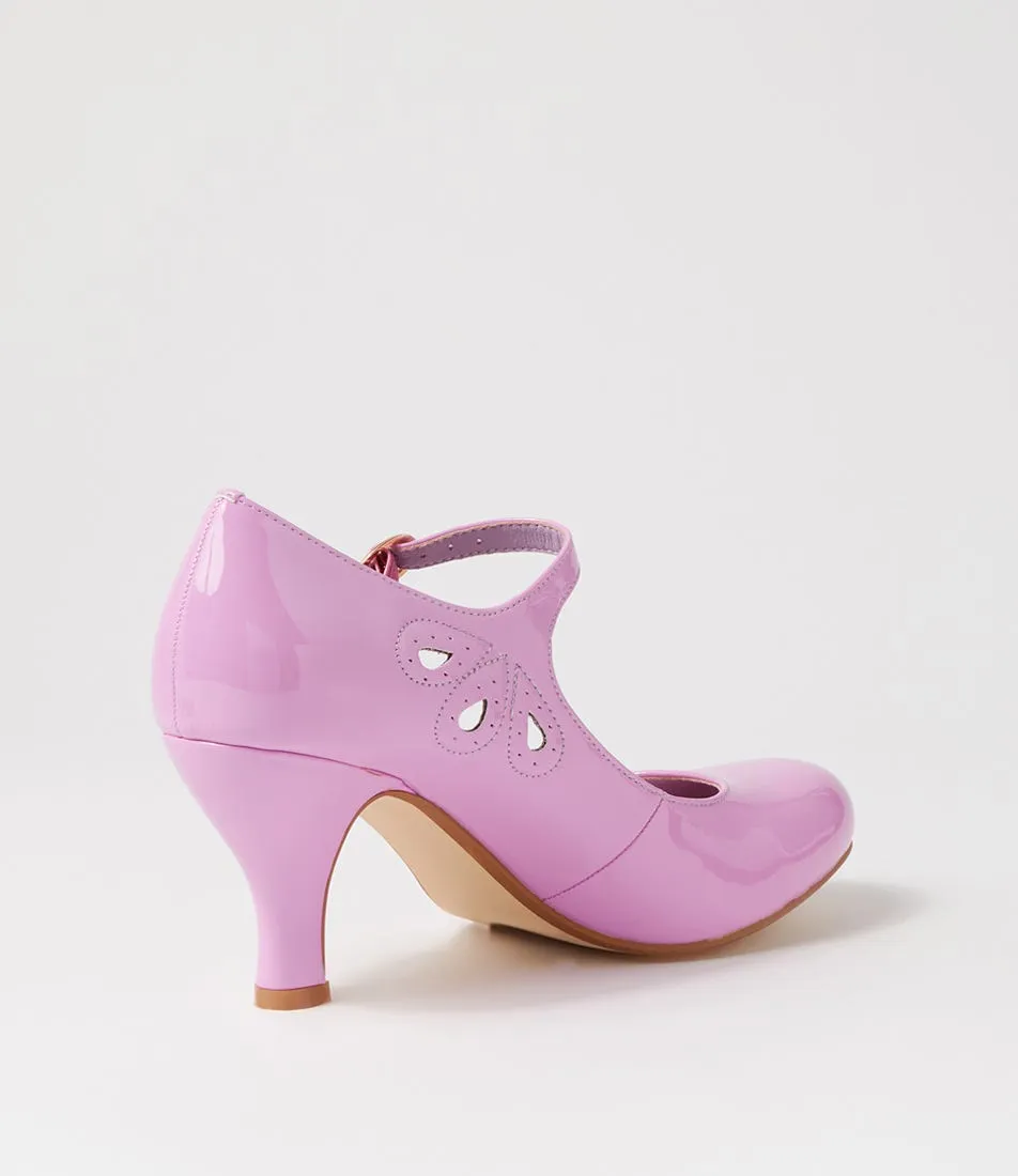 I LOVE BILLY Mendy Orchid Patent Pu Mary Jane Heels