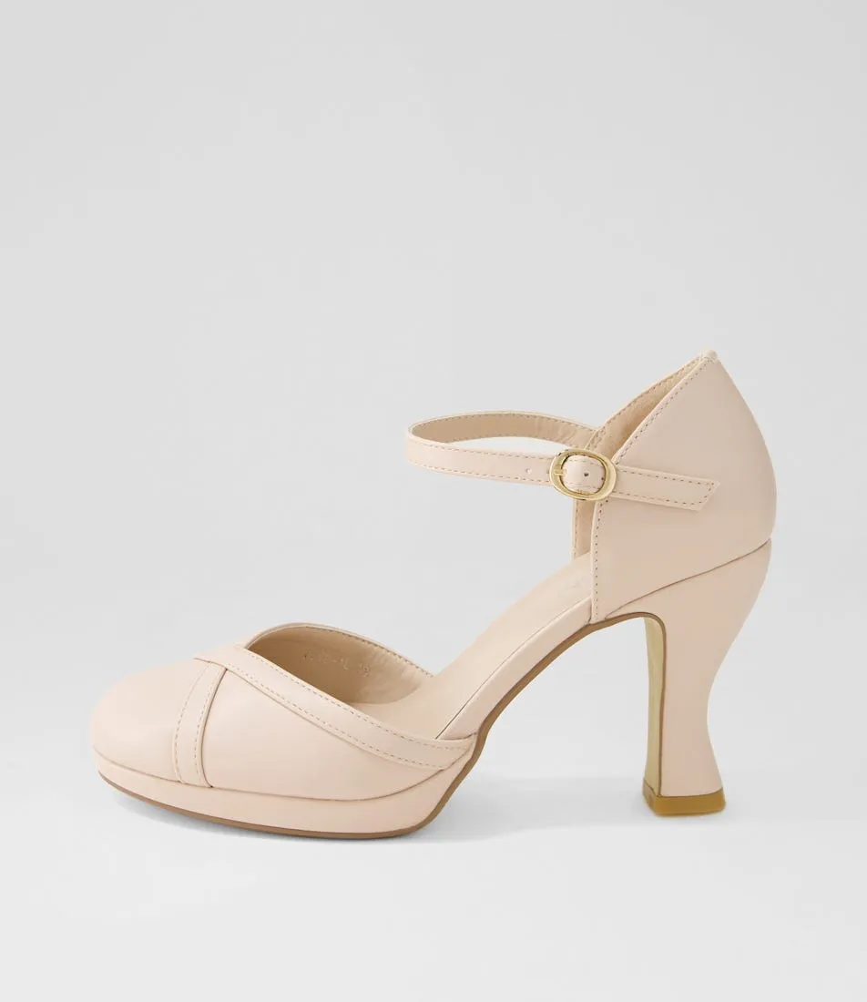 I LOVE BILLY Tuku Nude Heels