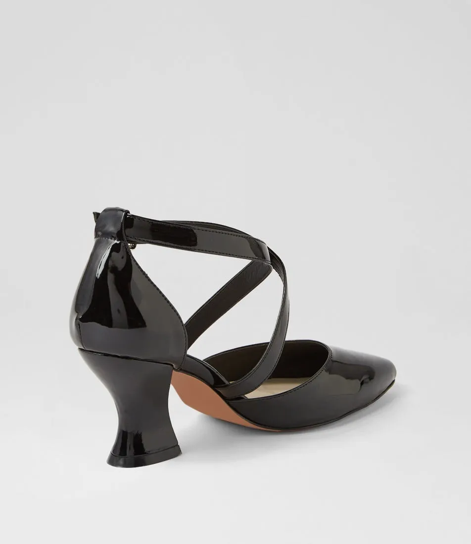 I LOVE BILLY Villem Black Patent Pu Heels