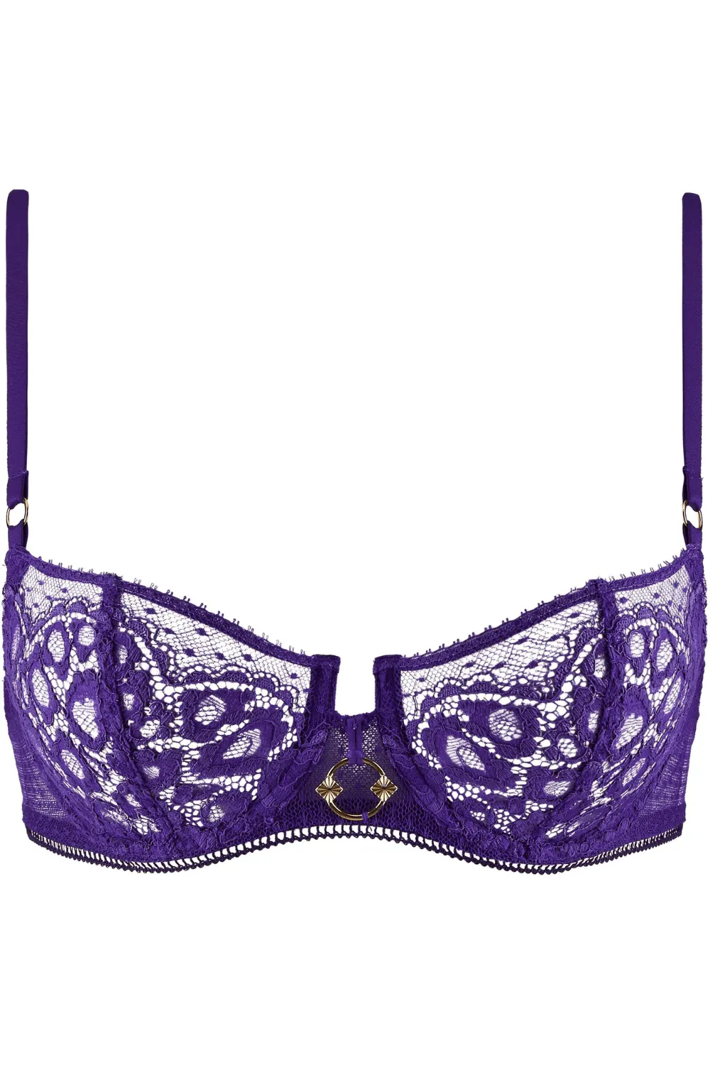 Illusion Fauve Half Cup Bra with Underwire