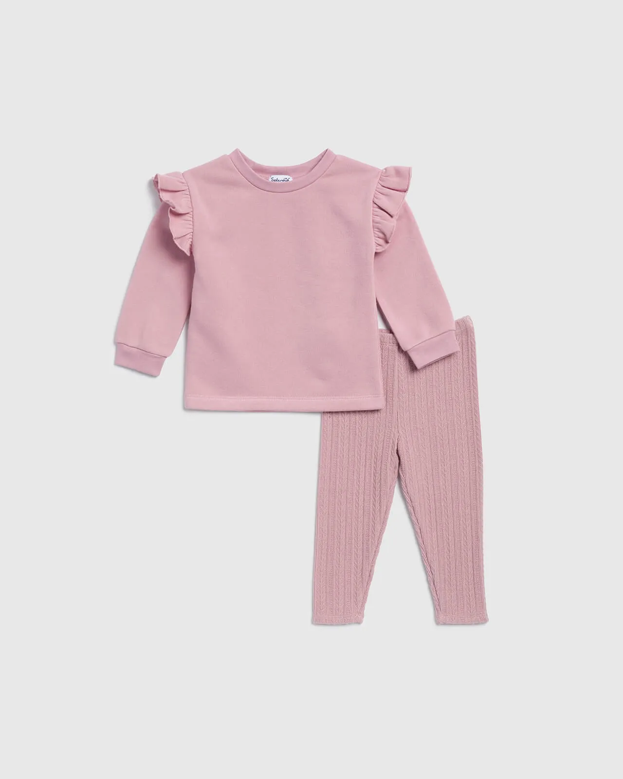 Infant Girl Winter Rose Long Sleeve Set