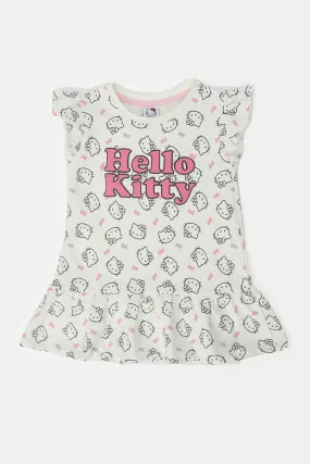 Infant Girls White Hello Kitty Dress