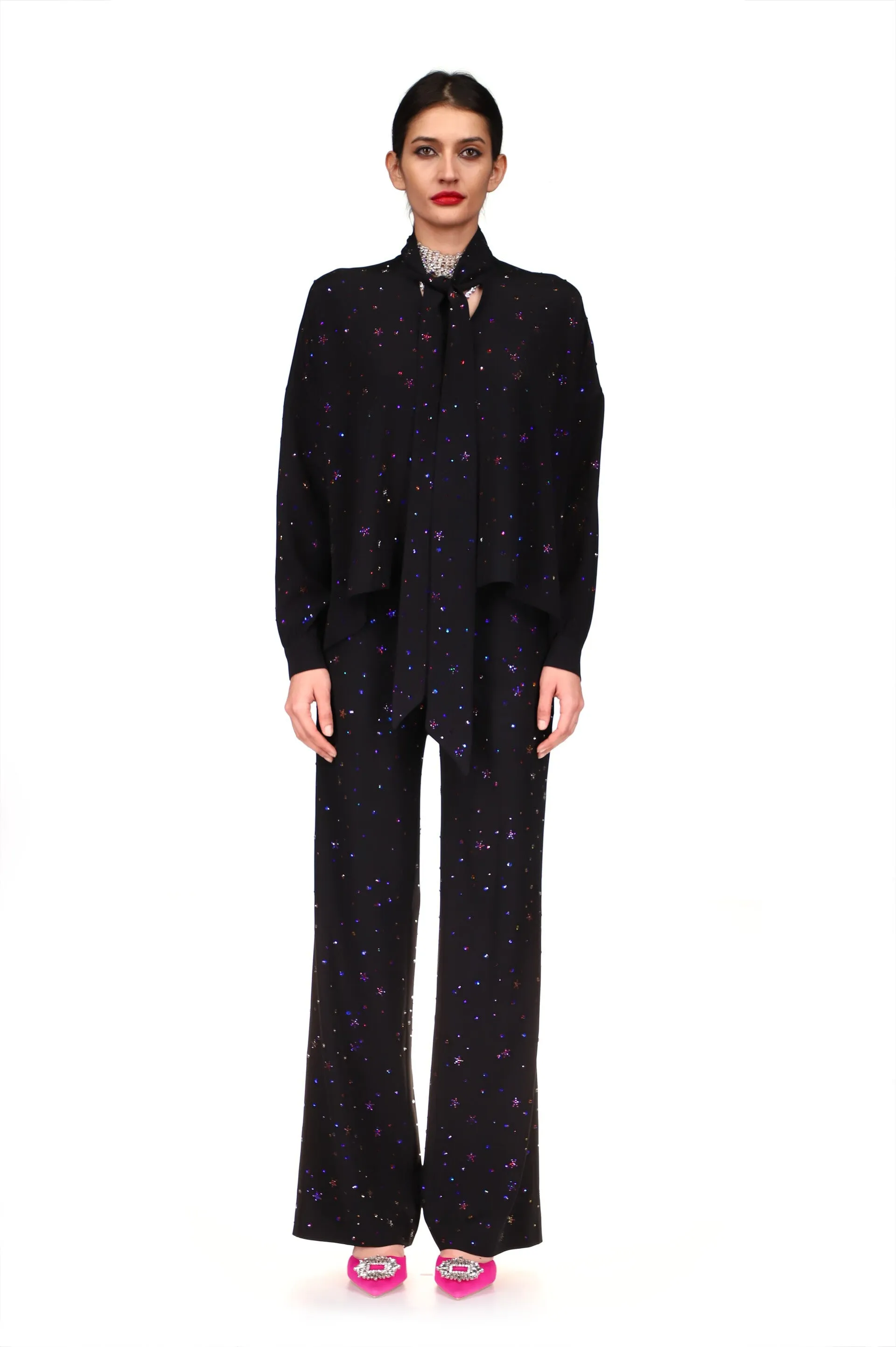 'INFINITE GALAXY' WIDE LEG TROUSERS