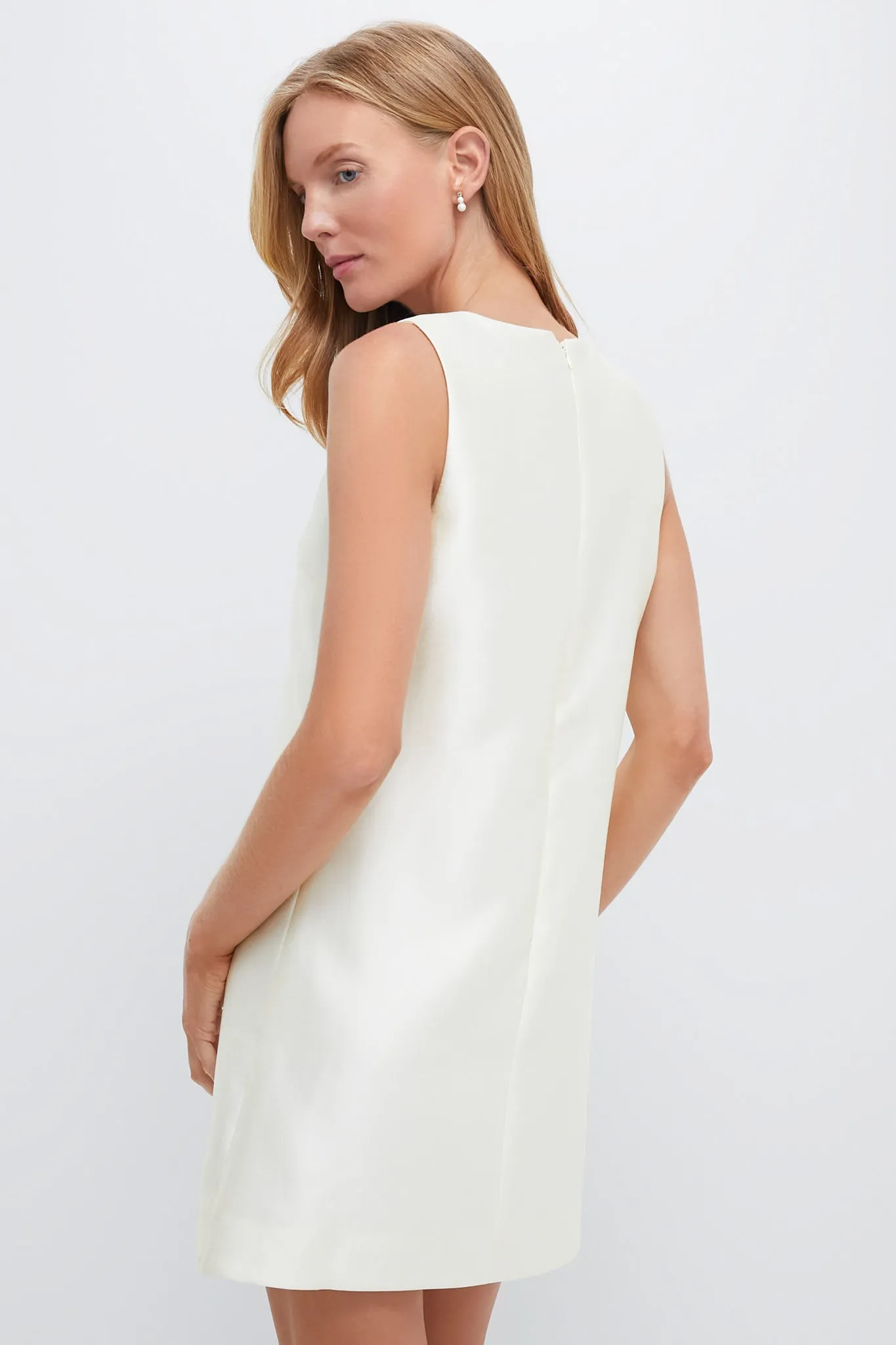 Ivory Dupioni Mollie Dress