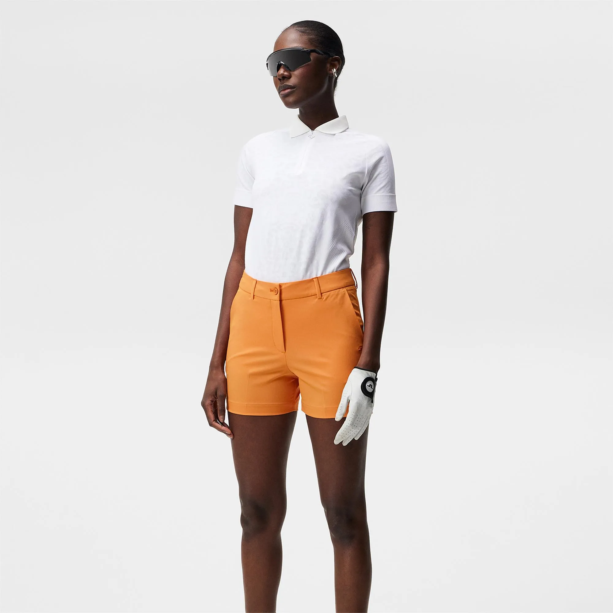 Russet Orange Ladies Golf Shorts