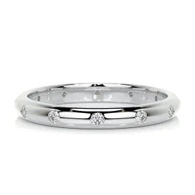 Jenni Men's Diamond Wedding Band - Platinum 0.20 Carat