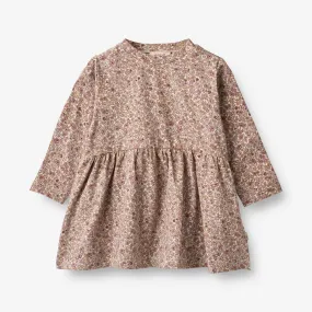 Jersey Dress Sessa | Baby - grey rose flowers