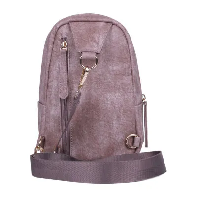 Julia Vegan Leather Adjustable Straps Backpack - Women's Sling.