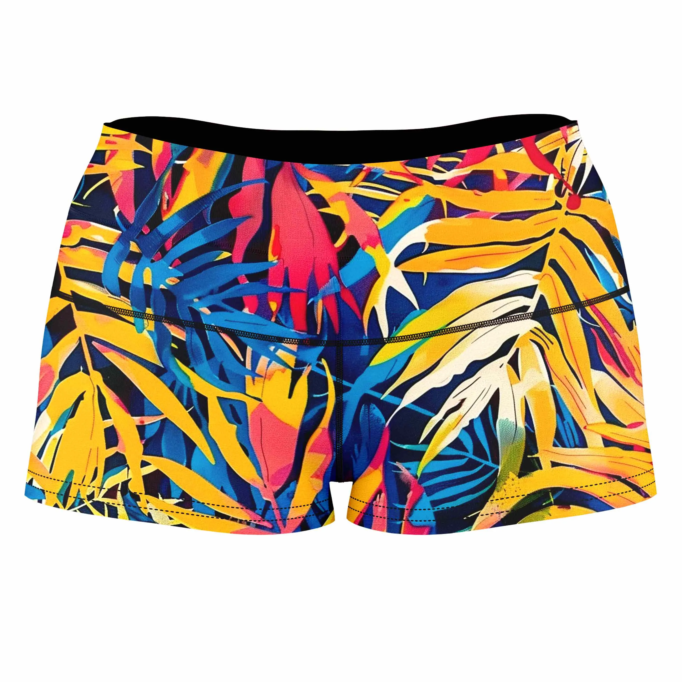 Jungle Folio Rave Bra and High Waist Booty Shorts Combo