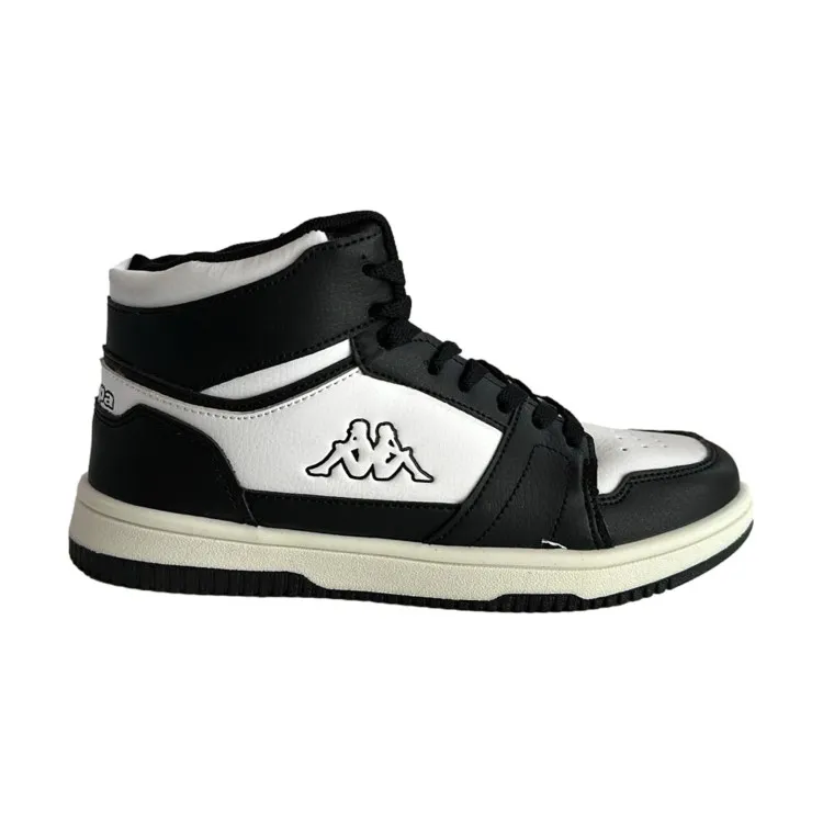 Kappa Logo Basin Kid Sneakers Black White Unisex