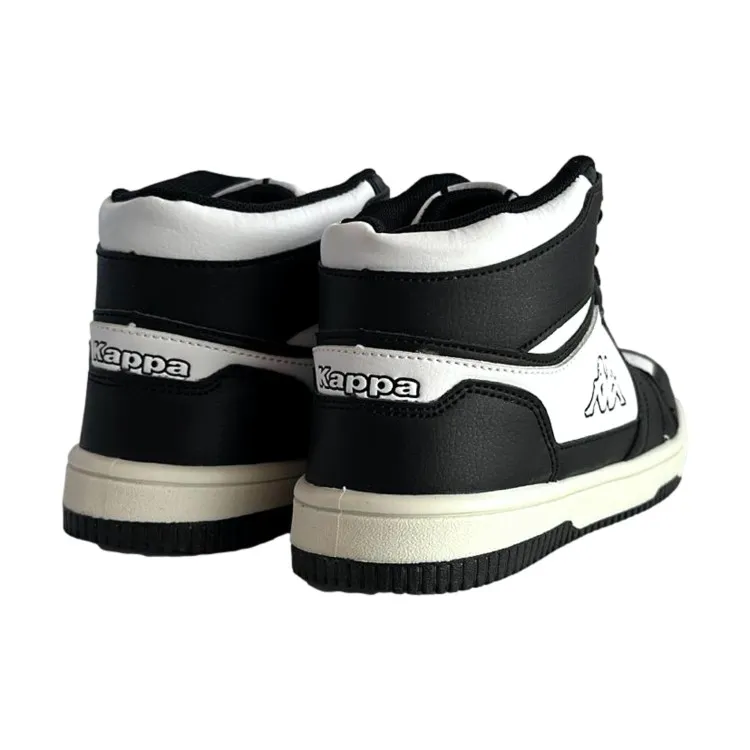 Kappa Logo Basin Kid Sneakers Black White Unisex